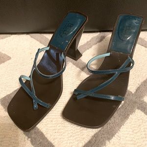 BCBG Maxazria- Size 39- Brown/Teal- Italian Made